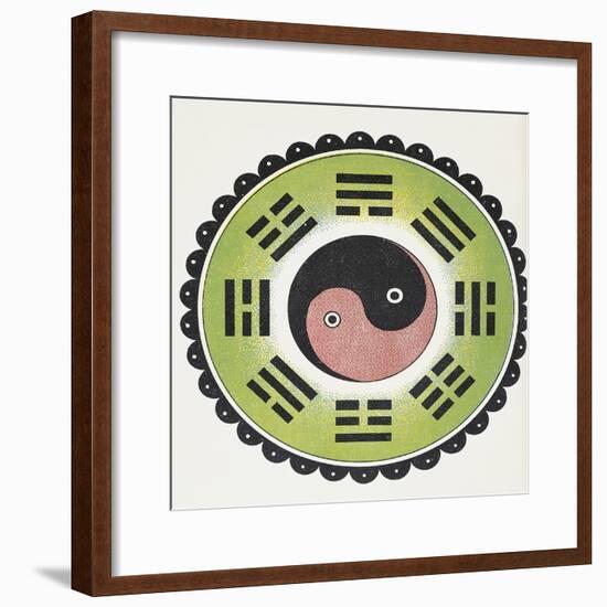 Taoist Symbol of Yin and Yang-null-Framed Giclee Print
