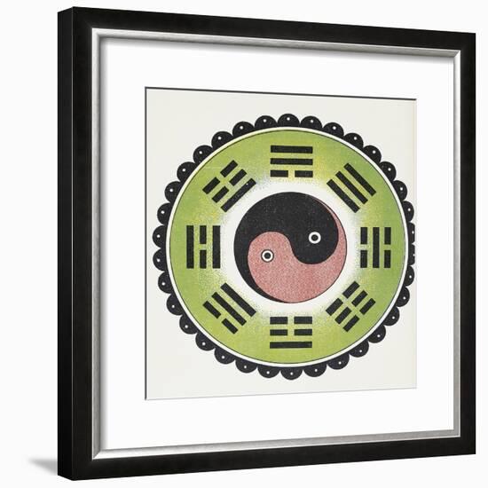 Taoist Symbol of Yin and Yang-null-Framed Giclee Print