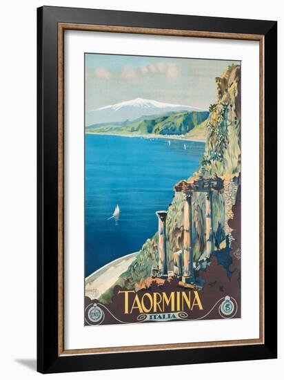 Taormina, 1927-Mario Borgoni-Framed Giclee Print