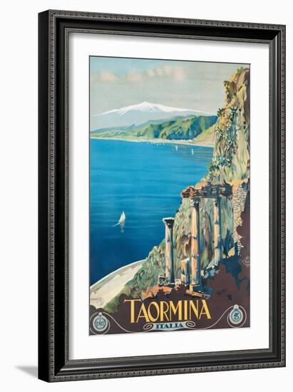 Taormina, 1927-Mario Borgoni-Framed Giclee Print