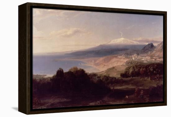 Taormina and Etna, c.1840-Carl Rottmann-Framed Premier Image Canvas