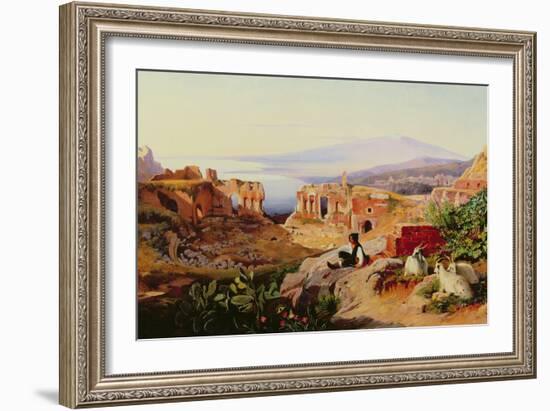 Taormina (Oil)-Edward Lear-Framed Giclee Print