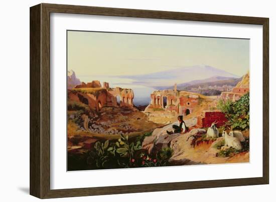 Taormina (Oil)-Edward Lear-Framed Giclee Print