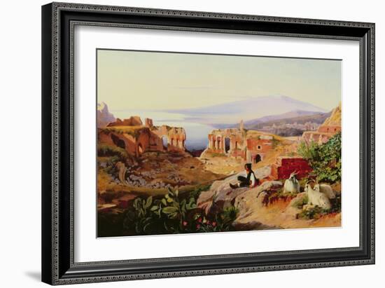 Taormina (Oil)-Edward Lear-Framed Giclee Print