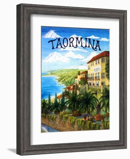 Taormina, Sicily, Italy-Caroline Haliday-Framed Giclee Print