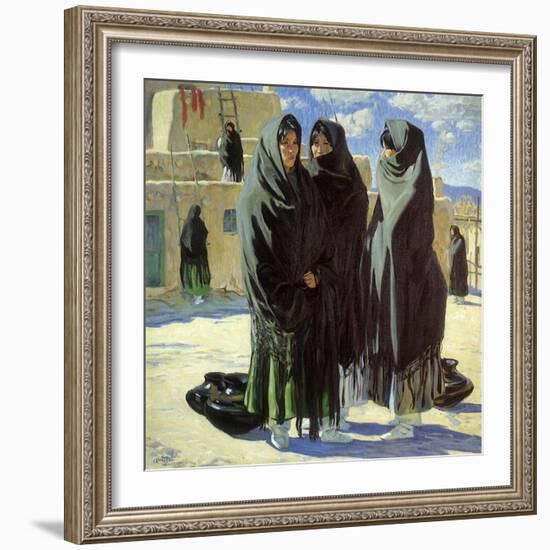 Taos Girls, 1916-Walter Ufer-Framed Giclee Print