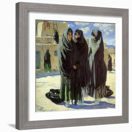 Taos Girls, 1916-Walter Ufer-Framed Giclee Print