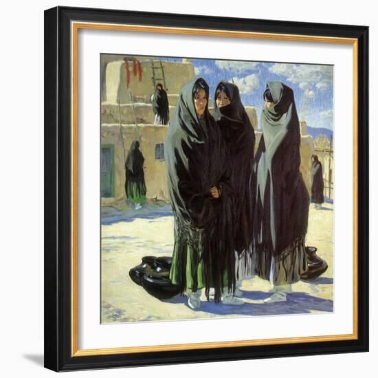 Taos Girls, 1916-Walter Ufer-Framed Giclee Print
