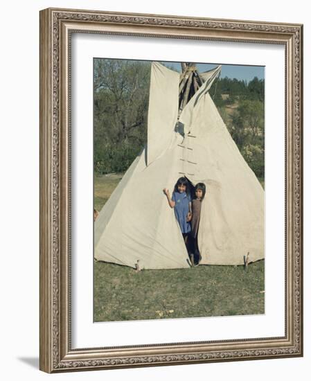 Taos Indian Pueblo, New Mexico, USA-Adam Woolfitt-Framed Photographic Print