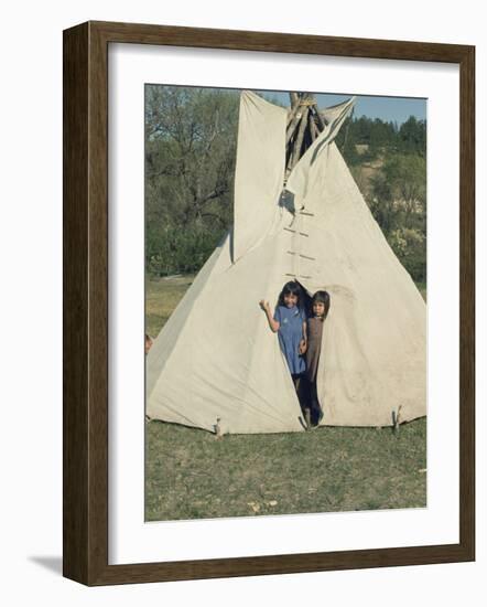 Taos Indian Pueblo, New Mexico, USA-Adam Woolfitt-Framed Photographic Print