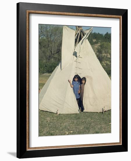 Taos Indian Pueblo, New Mexico, USA-Adam Woolfitt-Framed Photographic Print