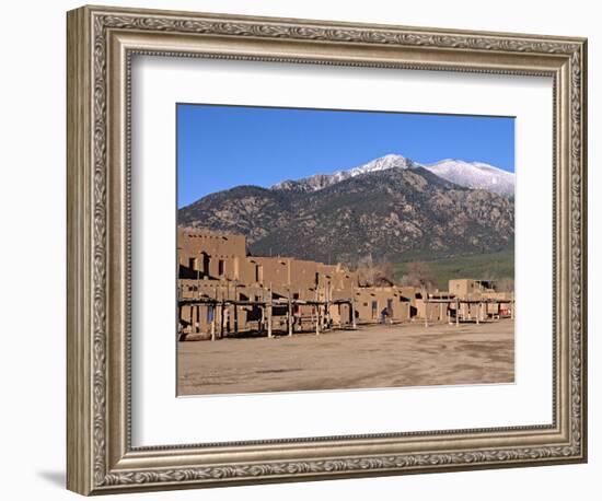 Taos Pueblo Buildings, New Mexico, USA-Charles Sleicher-Framed Photographic Print