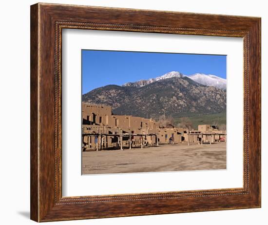 Taos Pueblo Buildings, New Mexico, USA-Charles Sleicher-Framed Photographic Print