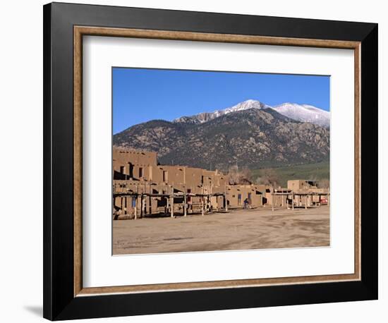 Taos Pueblo Buildings, New Mexico, USA-Charles Sleicher-Framed Photographic Print