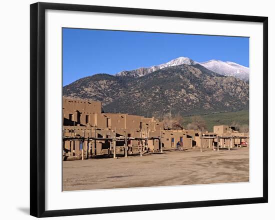 Taos Pueblo Buildings, New Mexico, USA-Charles Sleicher-Framed Photographic Print