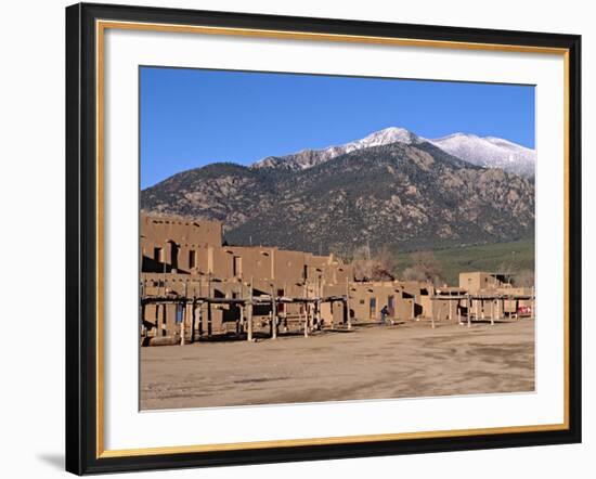 Taos Pueblo Buildings, New Mexico, USA-Charles Sleicher-Framed Photographic Print