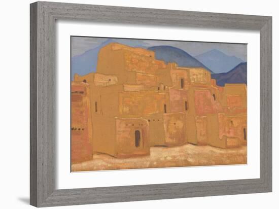Taos Pueblo, New Mexico, Ca 1921-Nicholas Roerich-Framed Giclee Print