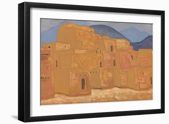 Taos Pueblo, New Mexico, Ca 1921-Nicholas Roerich-Framed Giclee Print
