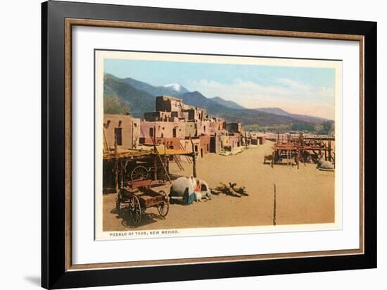 Taos Pueblo, New Mexico-null-Framed Art Print