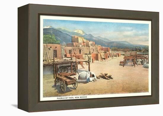 Taos Pueblo, New Mexico-null-Framed Stretched Canvas