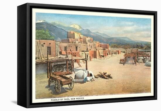 Taos Pueblo, New Mexico-null-Framed Stretched Canvas