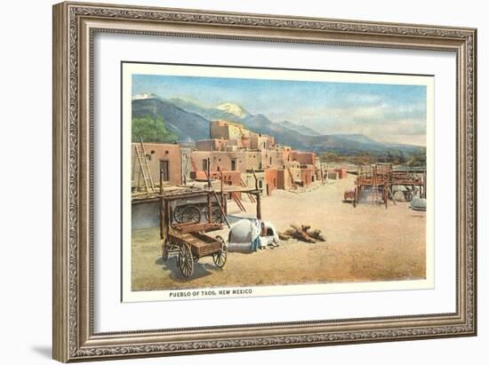 Taos Pueblo, New Mexico-null-Framed Art Print