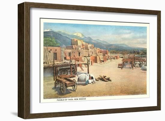 Taos Pueblo, New Mexico-null-Framed Premium Giclee Print