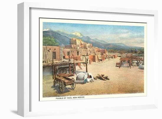 Taos Pueblo, New Mexico-null-Framed Premium Giclee Print