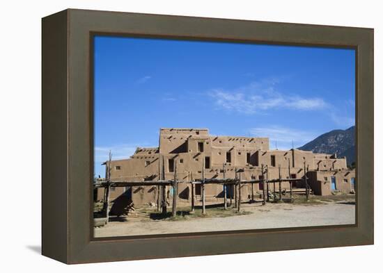 Taos Pueblo, Pueblo Dates to 1000 Ad, New Mexico, United States of America, North America-Richard Maschmeyer-Framed Premier Image Canvas