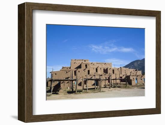 Taos Pueblo, Pueblo Dates to 1000 Ad, New Mexico, United States of America, North America-Richard Maschmeyer-Framed Photographic Print