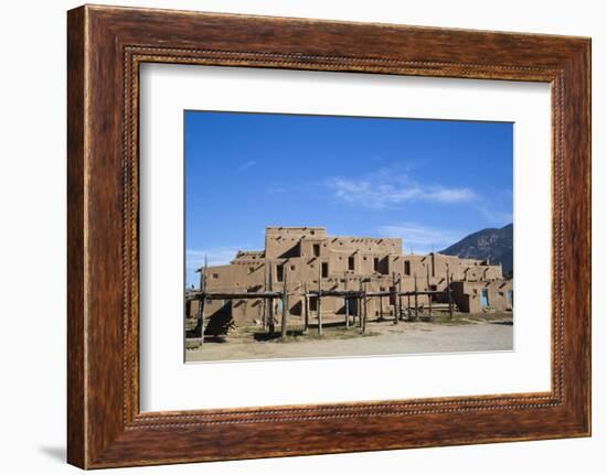 Taos Pueblo, Pueblo Dates to 1000 Ad, New Mexico, United States of America, North America-Richard Maschmeyer-Framed Photographic Print