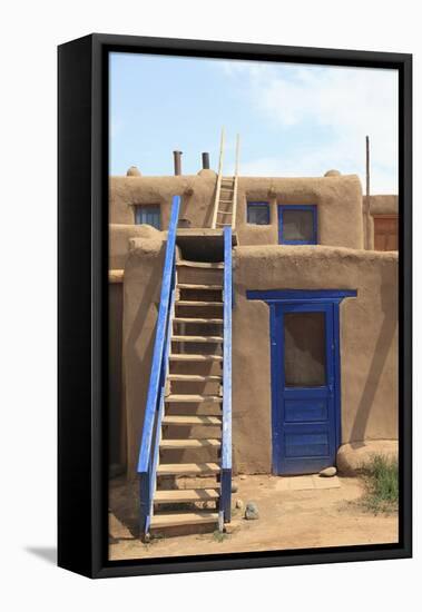 Taos Pueblo, UNESCO World Heritage Site, Taos, New Mexico, United States of America, North America-Wendy Connett-Framed Premier Image Canvas