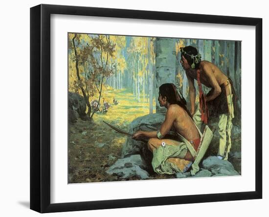 Taos Turkey Hunters, 1915-Eanger Irving Couse-Framed Giclee Print