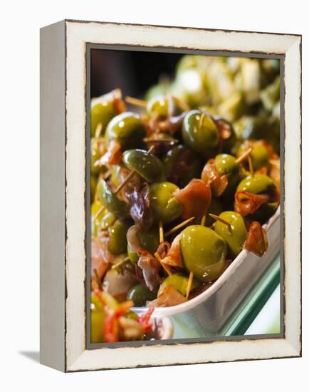 Tapas, Mercado De San Miguel, Madrid, Spain-Walter Bibikow-Framed Premier Image Canvas