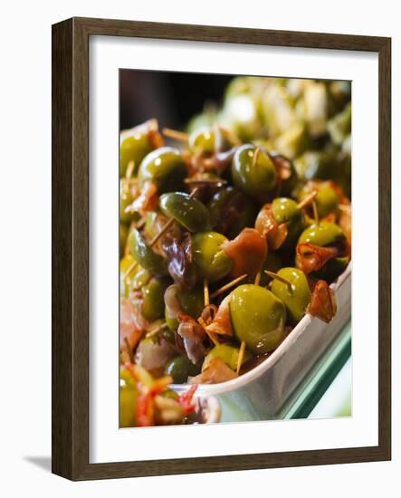 Tapas, Mercado De San Miguel, Madrid, Spain-Walter Bibikow-Framed Photographic Print