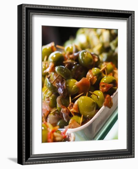 Tapas, Mercado De San Miguel, Madrid, Spain-Walter Bibikow-Framed Photographic Print