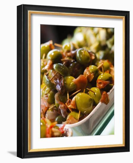 Tapas, Mercado De San Miguel, Madrid, Spain-Walter Bibikow-Framed Photographic Print