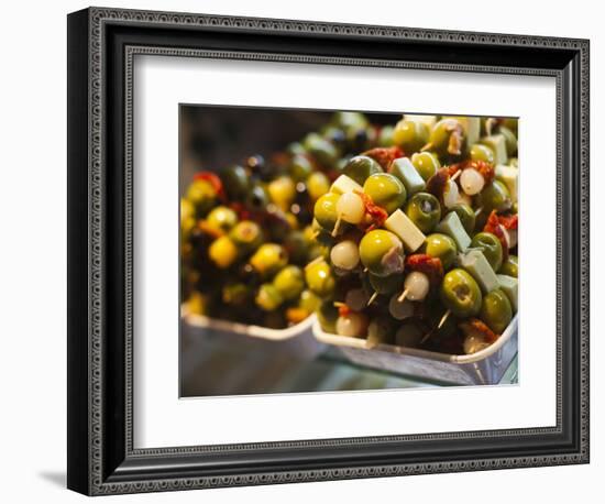 Tapas, Mercado De San Miguel, Madrid, Spain-Walter Bibikow-Framed Photographic Print