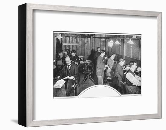 Tape and telegraph room of the Daily Express newspaper, London, c1900 (1903)-Unknown-Framed Photographic Print