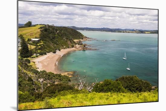Tapeka Beach Seen from Tapeka Point, a Popular Walk in Russell, Bay of Islands-Matthew Williams-Ellis-Mounted Photographic Print