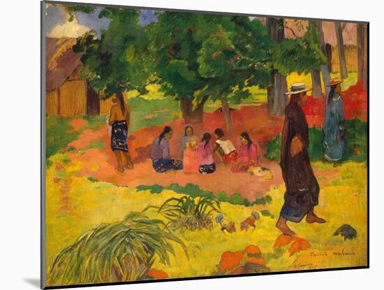 Taperaa Mahana, 1892-Paul Gauguin-Mounted Giclee Print