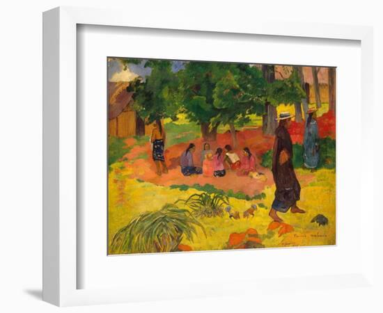 Taperaa Mahana, 1892-Paul Gauguin-Framed Giclee Print