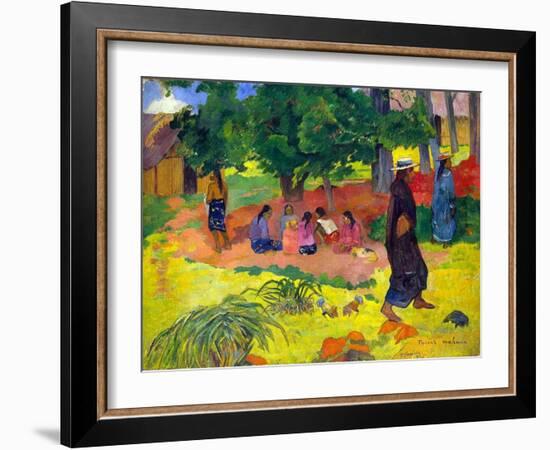 Taperaa Mahana, (Late Afternoo), 1892-Paul Gauguin-Framed Giclee Print