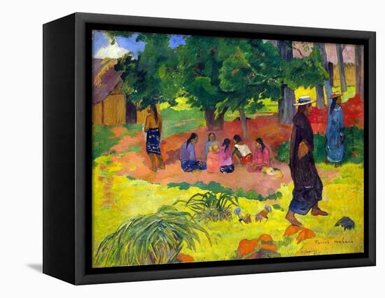 Taperaa Mahana, (Late Afternoo), 1892-Paul Gauguin-Framed Premier Image Canvas