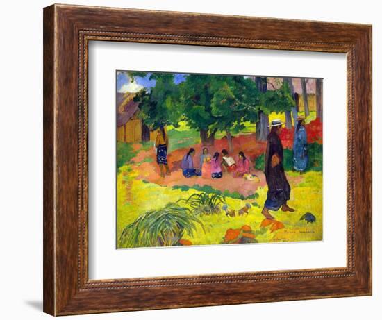 Taperaa Mahana, (Late Afternoo), 1892-Paul Gauguin-Framed Giclee Print