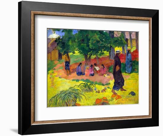 Taperaa Mahana, (Late Afternoo), 1892-Paul Gauguin-Framed Giclee Print