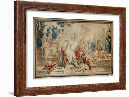 Tapestry Showing the Toilet of Psyche, Woven by the Beauvais Tapestry Manufactory, December 1741-Fe-Francois Boucher-Framed Giclee Print