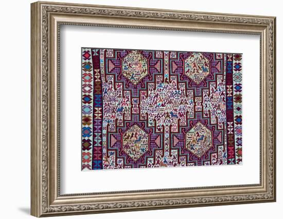 Tapestry, Tbilisi, Georgia.-Keren Su-Framed Photographic Print