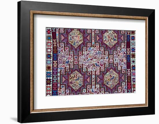 Tapestry, Tbilisi, Georgia.-Keren Su-Framed Photographic Print