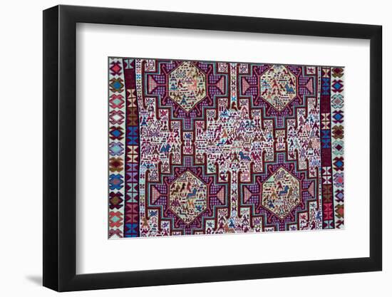 Tapestry, Tbilisi, Georgia.-Keren Su-Framed Photographic Print